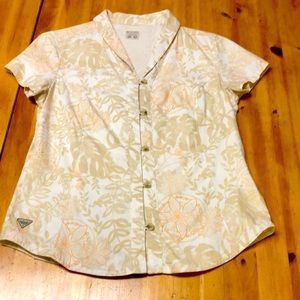Columbia Hawaiian- floral Shortsleeve